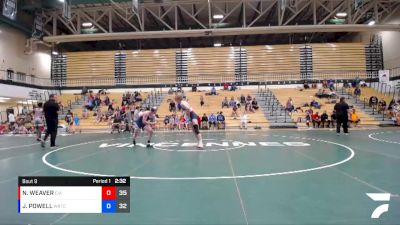 182 lbs Round 3 (6 Team) - NOAH WEAVER, CENTRAL INDIANA ACADEMY OF WRESTLING vs JUDE POWELL, WARRIOR RTC