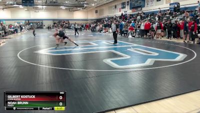 145 lbs Cons. Round 3 - Gilbert Kostuck, Coon Rapids vs Noah Brunn, Foley