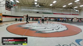 63-68 lbs Round 2 - Oakley Abraham, Lovell Middle School vs Tatum Triplett, Greybull MS