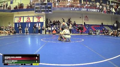 126 lbs Semis & Wb (16 Team) - Ayden Bollinger, Delta vs Rocco Ieraci, New Prairie