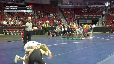 3A-113 lbs 3rd Place Match - Cain Crosson, Indianola vs Jack Wallukait, Dowling Catholic