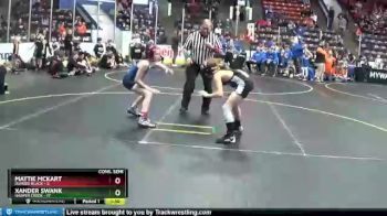 72 lbs Semis & 1st Wrestleback (8 Team) - Xander Swank, Harper Creek vs Mattie McKart, Dundee Black