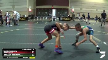 117 lbs Round 5 - Cayden Neisen, Funky Singlets vs Lincoln Hinchman, Contenders Wresteling Academy