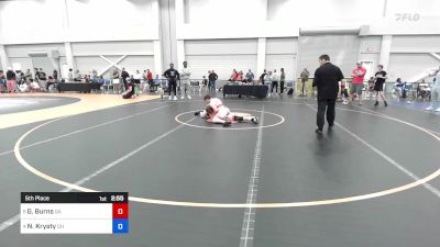 120 lbs 5th Place - Gabriel Burns, Georgia vs Neal Krysty, Ohio