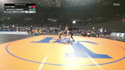 4A Boys 132 lbs Champ. Round 1 - Nicholas Campbell, North Bend Boys vs Wyatt Bird, Cascade Boys