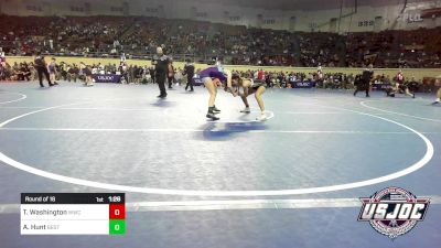 98 lbs Round Of 16 - Talli Washington, Woodland Wrestling Club vs Addison Hunt, Best Trained