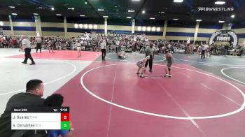 82 lbs Quarterfinal - Jonas Suarez, Team Selma vs Sonny Cervantes, Red Wave WC