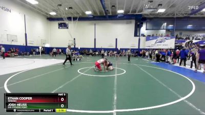 165 lbs Cons. Round 3 - Josh Heuss, UW-Stevens Point vs Ethan Cooper, Wabash