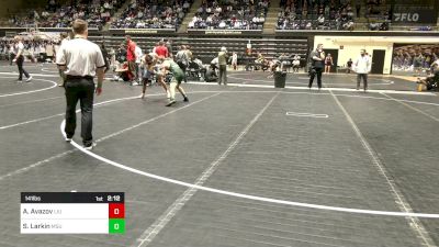 141 lbs Consi Of 8 #1 - Amir Avazov, LIU vs Sean Larkin, Michigan State