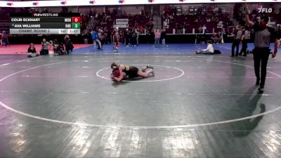 125 lbs Champ. Round 2 - Colbi Eckhart, Middleton vs Ava Williams, Bishop Kelly