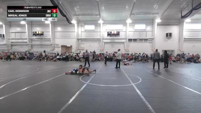 76 lbs Round 1 (8 Team) - Mikeal Jones, Contenders WA Blue vs Cael Dennison, Jungle WC