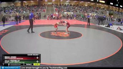 63 lbs Champ. Round 1 - Kale Tremblay, Grant County Wrestling Club vs Beau Jones, Rock Of Redmond Wrestling