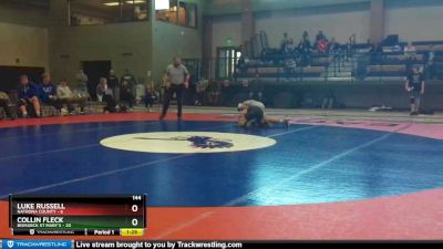 144 lbs Collin Fleck, Bismarck St Mary`s vs Luke Russell, Natrona County