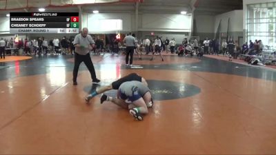 149 lbs Champ. Round 1 - Braedon Spears, University Of Indianapolis vs Cheaney Schoeff, Edinboro