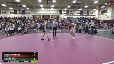 165 lbs 25th Place Match - Rayden Hill, South Tama County vs Cade Carpenter, NH/TV