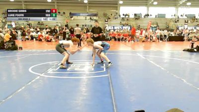 120 lbs Rr Rnd 2 - Brodie Gibbs, Iron Forge WC - HSB vs Luke Foote, Vougars Wrestling - HSB