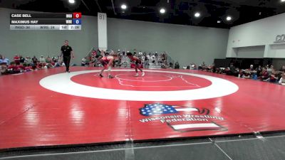 126 lbs Case Bell, Team Indiana Gold vs Maximus Hay, Wisconsin Red