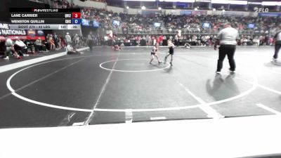 40 lbs Consolation - Lane Carrier, Quezada Wrestling Academy vs Wenston Quillin, Chickasha Youth Wrestling