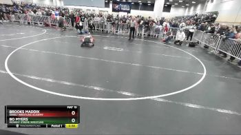 67 lbs Champ. Round 2 - Brooks Maddix, Sebolt Wrestling Academy vs Bo Myers, Midwest Xtreme Wrestling