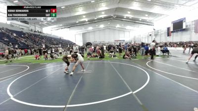 132 lbs Consi Of 8 #1 - Kenji Edwards, No Team vs Kai Thordsen, Eastvale Elite