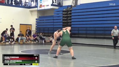 285 lbs Cons. Round 2 - Evan Sparenberg, Illinois Wesleyan vs Evan Foreman, Dubuque