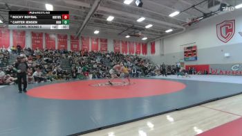 132 lbs Cons. Round 5 - Carter Jensen, Highland vs Rocky Roybal, Rocky Mountain