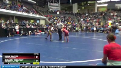 89-94 lbs Round 1 - Dynasty Connally, Hays Wrestling Club vs Halle Backer, League Of Heroes