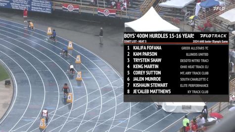 Youth Boys' 400m Hurdles, Finals 5 - Age 15-16