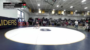 170 lbs Cons. Round 3 - Sam Mendoza, Temescal Canyon vs Kayla Vasquez, Centennial (Corona)
