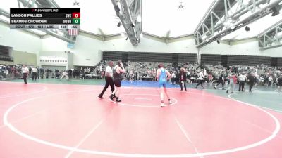 128-I lbs Consi Of 16 #2 - Landon Pallies, Seagull Wrestling Club vs Seamus Crowder, Upper Township