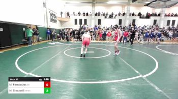 126 lbs Round Of 32 - Matthew Fernandes, Bridgewater-Raynham vs Marco Simonelli, Barnstable