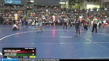 105 lbs Cons. Round 2 - Jaxon Peters, Midwest Destroyers vs Khy`ree Collaway, Sherman Challengers