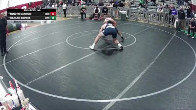 175 lbs Cons. Semi - Bowyn Cannon, Escondido vs Carleo Zapata, Spring Valley