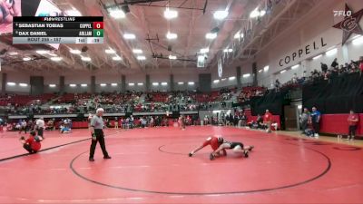 157 lbs Cons. Round 2 - Dax Daniel, Arlington Lamar vs Sebastian Tobias, Coppell