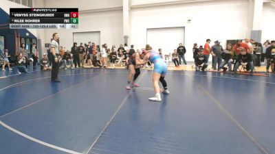 120-129.8 lbs Semis - Venyss Steingruber, Headwaters Wrestling Academy vs Rilee Rohrer, Powell Wrestling Club