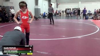 80 lbs Champ. Round 2 - Sawyer Howard, Chelsea Swarm Wrestling vs Allen Peoples, Ohatchee Youth Wrestling