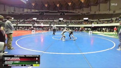 National 6-8 105 Champ. Round 1 - Jackson Carey, Chesapeake vs Bryce Jackson, Hickory Wrestling Club