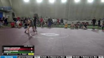 109 lbs Cons. Round 2 - Aiden Dallinger, McCutcheon vs Zavian Lafountain, Tomahawk Wrestling Club