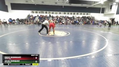 165 lbs Champ. Round 2 - Kevin Enriquez, El Modena vs Diego Rodriguez, Santa Ana