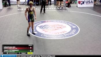 145 lbs Champ. Round 3 - Timmy Fitzgerald, Red Wave Wrestling vs Jonathan Kim, Danville Wrestling Club