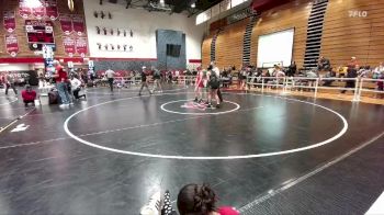 115 lbs Cons. Round 3 - Angela Davis, Central vs Kiera Big Knife, Lander Valley