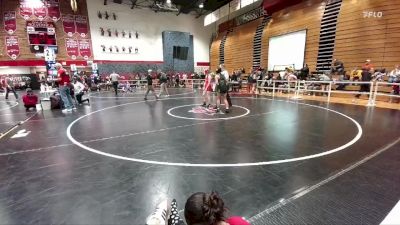 115 lbs Cons. Round 3 - Angela Davis, Central vs Kiera Big Knife, Lander Valley