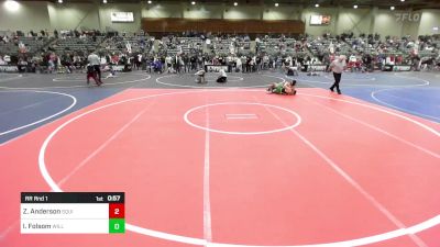 130 lbs Rr Rnd 1 - Zayden Anderson, Squires vs Iziah Folsom, Willits Grapplin Pack