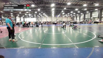 80 lbs Rr Rnd 2 - Cameron Ferreira, CTWHALE Orca - MS vs Gino Crooks, Team Gotcha - MS