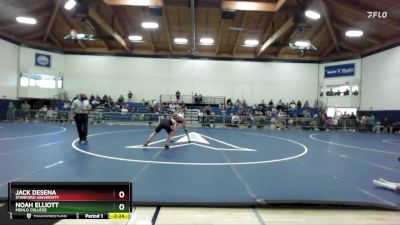 149 lbs 1st Place Match - Jack DeSena, Stanford University vs Noah Elliott, Menlo College