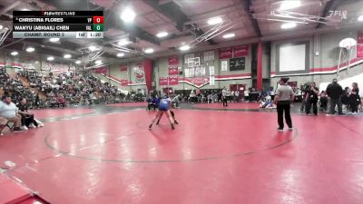 120 lbs Champ. Round 3 - Wanyu (Abigail) Chen, Valencia vs Christina Flores, Villa Park