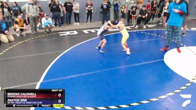 62 lbs Round 2 - Paxton Erik, Bethel Freestyle Wrestling Club vs Brooks Caldwell, Pioneer Grappling Academy