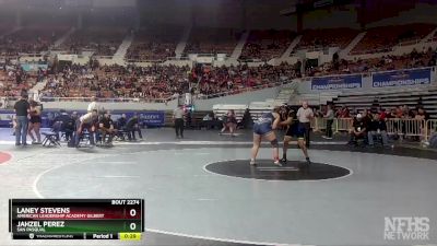 D2-165 lbs Cons. Round 3 - Laney Stevens, American Leadership Academy Gilbert vs Jahzel Perez, San Pasqual