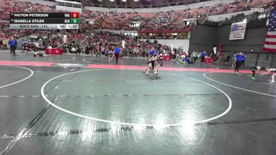 112 lbs Cons. Round 4 - Payton Peterson, Freedom Wrestling Club vs Isabella Stilen, New London Wrestling