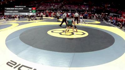 G-100 lbs Cons. Round 1 - Layken Lively, G-Shenandoah vs Kenleigh Ballance, G-Pick. North